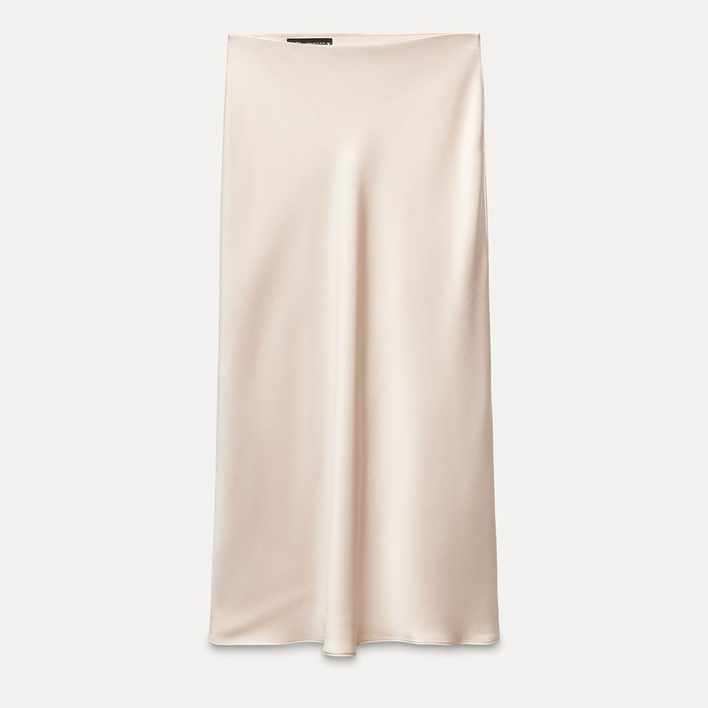 Zara Satin Maxi Skirt
